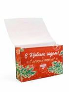 Банный набор в портфеле "С новым годом", красный - фото 809301154