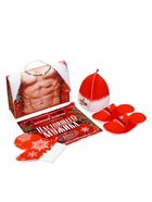 Набор для бани с принтом «Горячий мужчина», 5 предметов: портфель, шапка, рукавица, тапочки, коврик, «Банная забава» - Фото 7