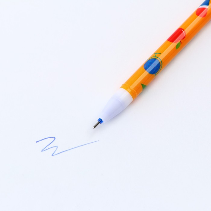 Набор ручка гелевая со стираемыми чернилами + 9шт стержней «Учись на 5!», синяя паста, гелевая 0,5 мм