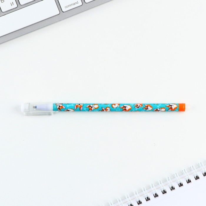 Набор ручка гелевая со стираемыми чернилами + 9шт стержней «Заметай следы», синяя паста, гелевая 0,5 мм