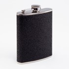 Фляжка Мастер К, 240 мл, подарочная, 8 oz, нержавеющая сталь, чёрная - Фото 1