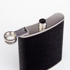 Фляжка Мастер К, 240 мл, подарочная, 8 oz, нержавеющая сталь, чёрная - Фото 3