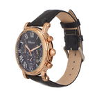 Часы наручные мужские, с календарем, хронографом, d-4.4 см, ремешок l-24 см, черный 9730002