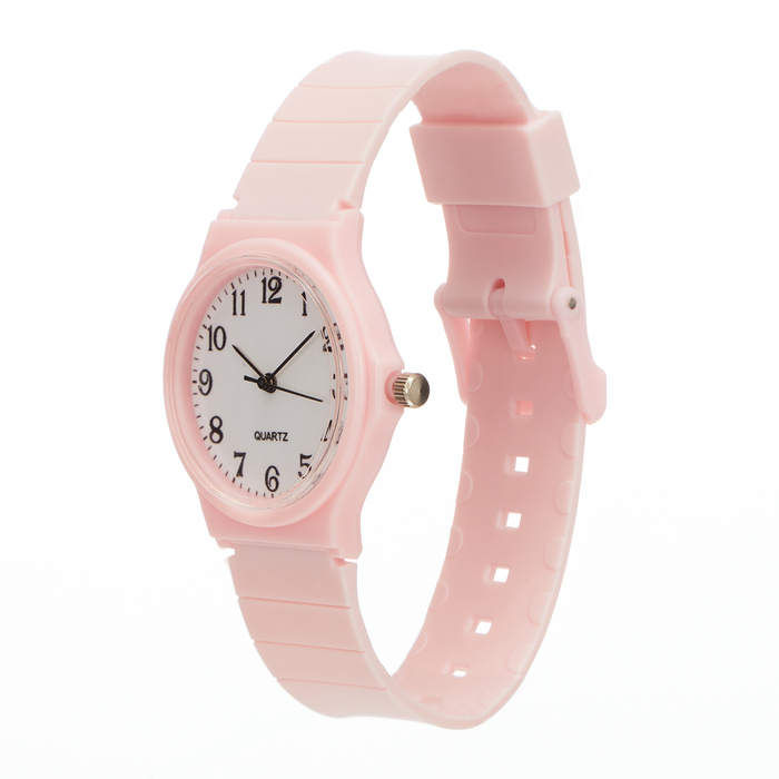 Часы наручные женские, d-3.6 см, розовые