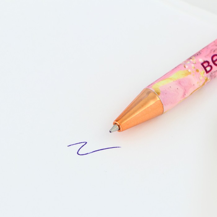 Ручка шариковая синяя паста 0.7 мм «Верь в мечту» пластик - фото 1907932606