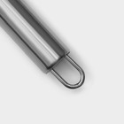 Тёрка с ручкой Доляна «Металлик», нержавеющая сталь, 31,5см - фото 4492395