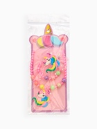 Набор детских украшений Выбражулька «Единорог», 3 предмета: заколка, кулон, браслет d=5 см розовый  (артикул 9863866)  большой выбор товаров оптом и в розницу по низким ценам с доставкой