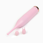 Вибратор Оки-Чпоки, для клитора и сосков, 2 сменные насадки, розовый - Фото 1
