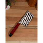 Нож для фигурной нарезки "Розмарин" 21,8*5,8 см, цвет бордовый 9899394