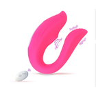Вибратор для пар с вакуумно-волновой стимуляцией клитора, пульт ДУ, USB, 10 режимов, розовый - Фото 2