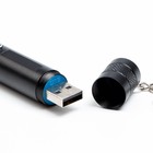 Лазерная указка аккумуляторная, 200 мАч, 532 нм, USB, красный луч - Фото 3