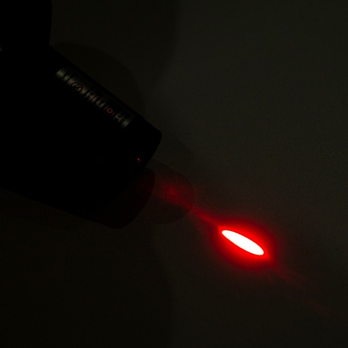 Лазерная указка аккумуляторная, 200 мАч, 532 нм, USB, красный луч - фото 1906486382
