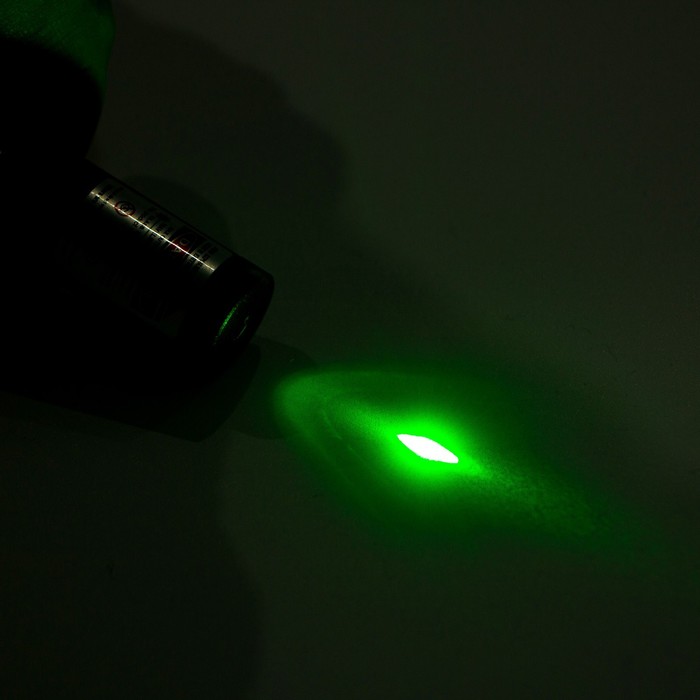 Лазерная указка аккумуляторная, 200 мАч, 532 нм, USB, зеленый луч