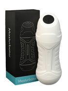 Мастурбатор вакуумно-вибрационный, с имитацией минета, 6 режимов, АКБ, белый - Фото 4