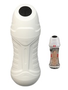 Мастурбатор вакуумно-вибрационный, с имитацией минета, 6 режимов, АКБ, белый - Фото 1