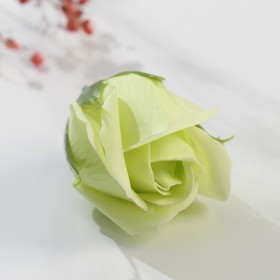 Мыльные лепестки "Бутон розы. Бело-зелёный" 5х5х6 см