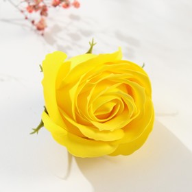 Мыльные лепестки "Бутон королевской розы. Жёлтый" 7х7х6 см