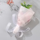 Мини-букет из мыльных лепестков для ванны «Сиреневая гвоздика с зеленью», подарочный, 13 см - Фото 3