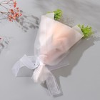 Мини-букет из мыльных лепестков для ванны «Роза-шампань с зеленью», подарочный, 13 см - Фото 3