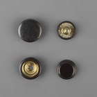 Кнопки установочные, Дельта, d = 15 мм, 40 шт, с установщиком, в органайзере, 11,8 × 8,1 × 2,3 см, цвет чёрный никель - Фото 3