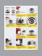Кнопки установочные, Дельта, d=15 мм, 40 шт., с установщиком, в органайзере, 11.8×8.1×2.3 см, цвет чёрный никель - Фото 5