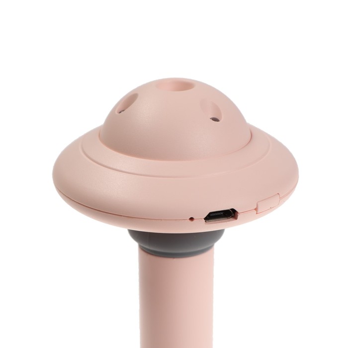Увлажнитель воздуха "НЛО" HM-21, ультразвуковой, погружной, с подсветкой, USB, розовый