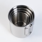 Набор термокружек TAKE IT EASY, 270 мл, 330 мл, 500 мл, 600 мл, 4 шт., нержавеющая сталь, серебристый - Фото 2