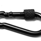 Карабин монтажный с фиксатором ТУНДРА krep, DIN5299D, 4×40 мм, черный, 1 шт. - Фото 3