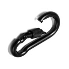 Карабин монтажный с фиксатором ТУНДРА krep, DIN5299D, 7×70 мм, черный, 1 шт. - Фото 5