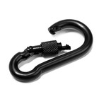 Карабин монтажный с фиксатором ТУНДРА krep, DIN5299D, 7×70 мм, черный, 1 шт. - Фото 6