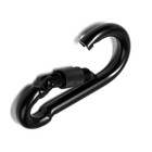 Карабин монтажный с фиксатором ТУНДРА krep, DIN5299D, 9×90 мм, черный, 1 шт. - Фото 5