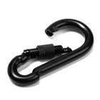 Карабин монтажный с фиксатором ТУНДРА krep, DIN5299D, 9×90 мм, черный, 1 шт. - Фото 6