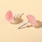 Серьги, набор украшений «Минни Маус и Дино», розовые, золотой - Фото 4