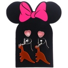 Серьги, набор украшений «Минни Маус и Дино», розовые, золотой - Фото 9