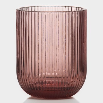 Стакан Magistro «Грани», 260 мл, 7.5×9.5 см, стекло, сиреневый