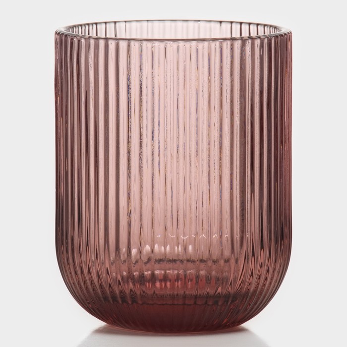 Стакан Magistro «Грани», 260 мл, 7.5×9.5 см, стекло, сиреневый - Фото 1