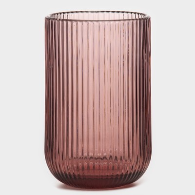 Стакан Magistro «Грани», 400 мл, 8×13 см, стекло, розовый