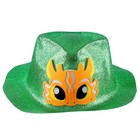 Карнавальная шляпа «Жёлтый дракон», с блёстками, зелёная - Фото 5