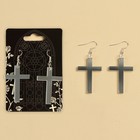 Серьги «Кресты», 6 х 9 см - Фото 2