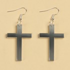 Серьги «Кресты», 6 х 9 см - Фото 3