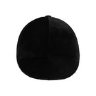 Шлем для верховой езды, бархат, одноразмерный, охват головы 61 см, черный - Фото 2