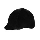 Шлем для верховой езды, бархат, одноразмерный, охват головы 61 см, черный - Фото 3