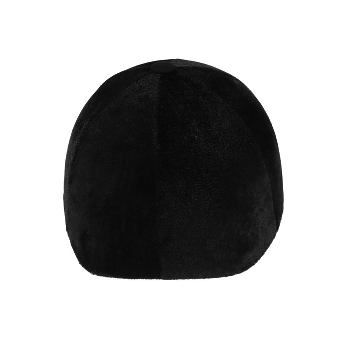 Шлем для верховой езды, бархат, одноразмерный, охват головы 61 см, черный