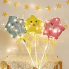 Воздушный шар фольгированный 10" «Звезда смайл», для палочки, МИКС - Фото 7