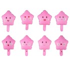 Воздушный шар фольгированный 10" «Звезда смайл», для палочки, МИКС - Фото 4