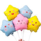 Воздушный шар фольгированный 10" «Звезда смайл», для палочки, МИКС - Фото 6