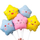 Воздушный шар фольгированный 10" «Звезда смайл», для палочки, МИКС - Фото 5