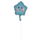 Воздушный шар фольгированный 10" «Звезда смайл», для палочки, МИКС - Фото 7