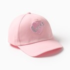Кепка для девочек MINAKU "Love" цвет розовый, р-р 52 - Фото 2