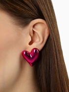 Серьги металл «Сердце» с изгибом, цвет розовый 9901667 - фото 16954692